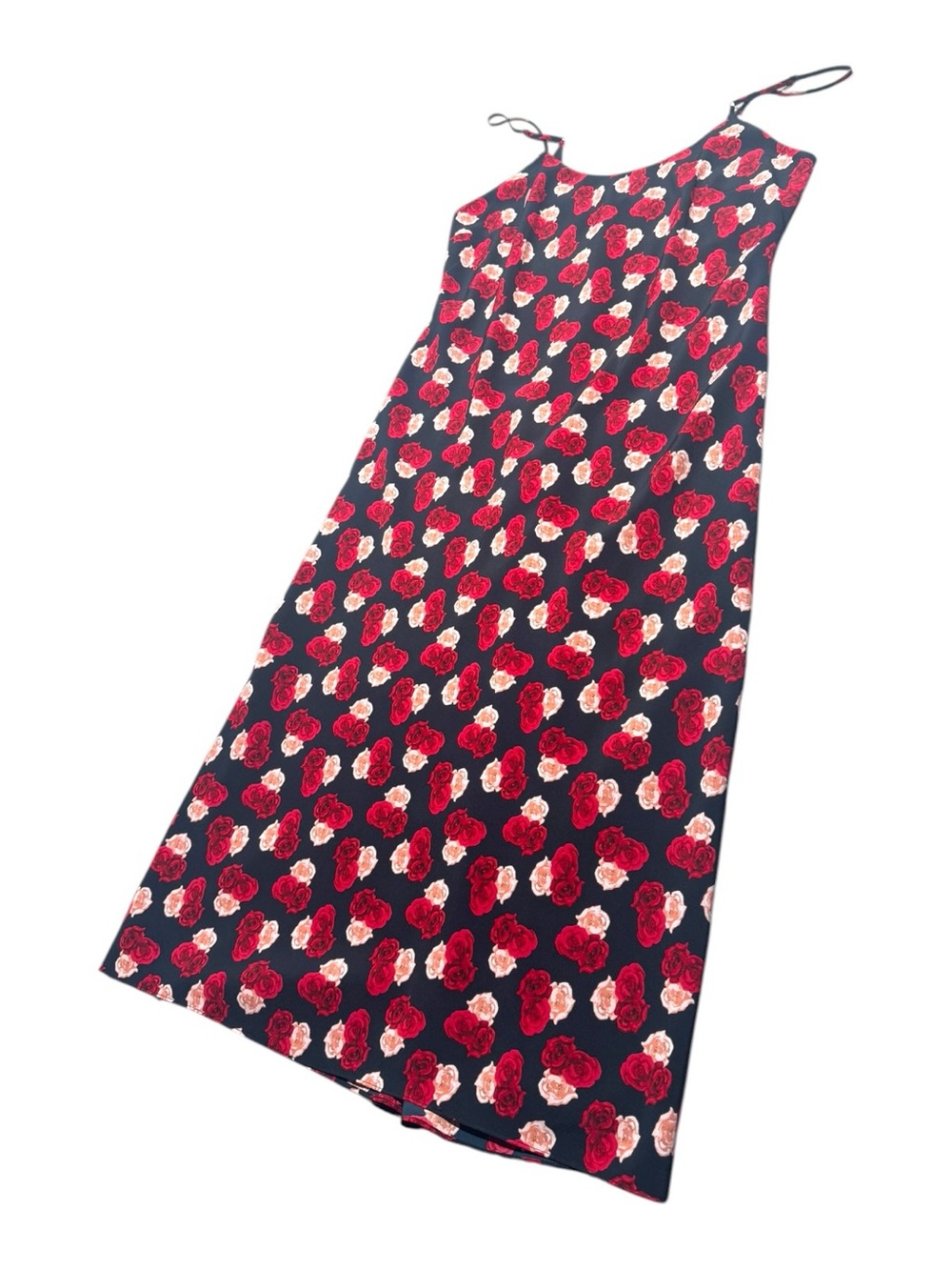 Karl Lagerfeld Paris Women’s 10 Floral Slip Dress Midi Dark Romantic Whimsigoth - Picture 4 of 6